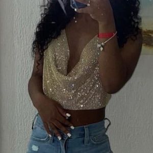 DIAMOND CROP STRAPPED SHIRT